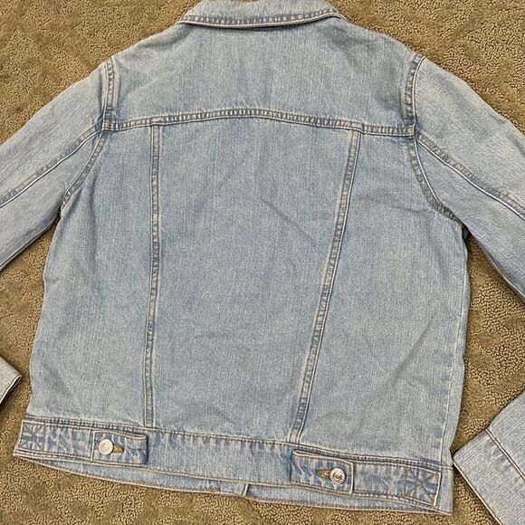 MNG Denim Women’s XS Washed Blue Jean Jacket - Picture 7 of 9